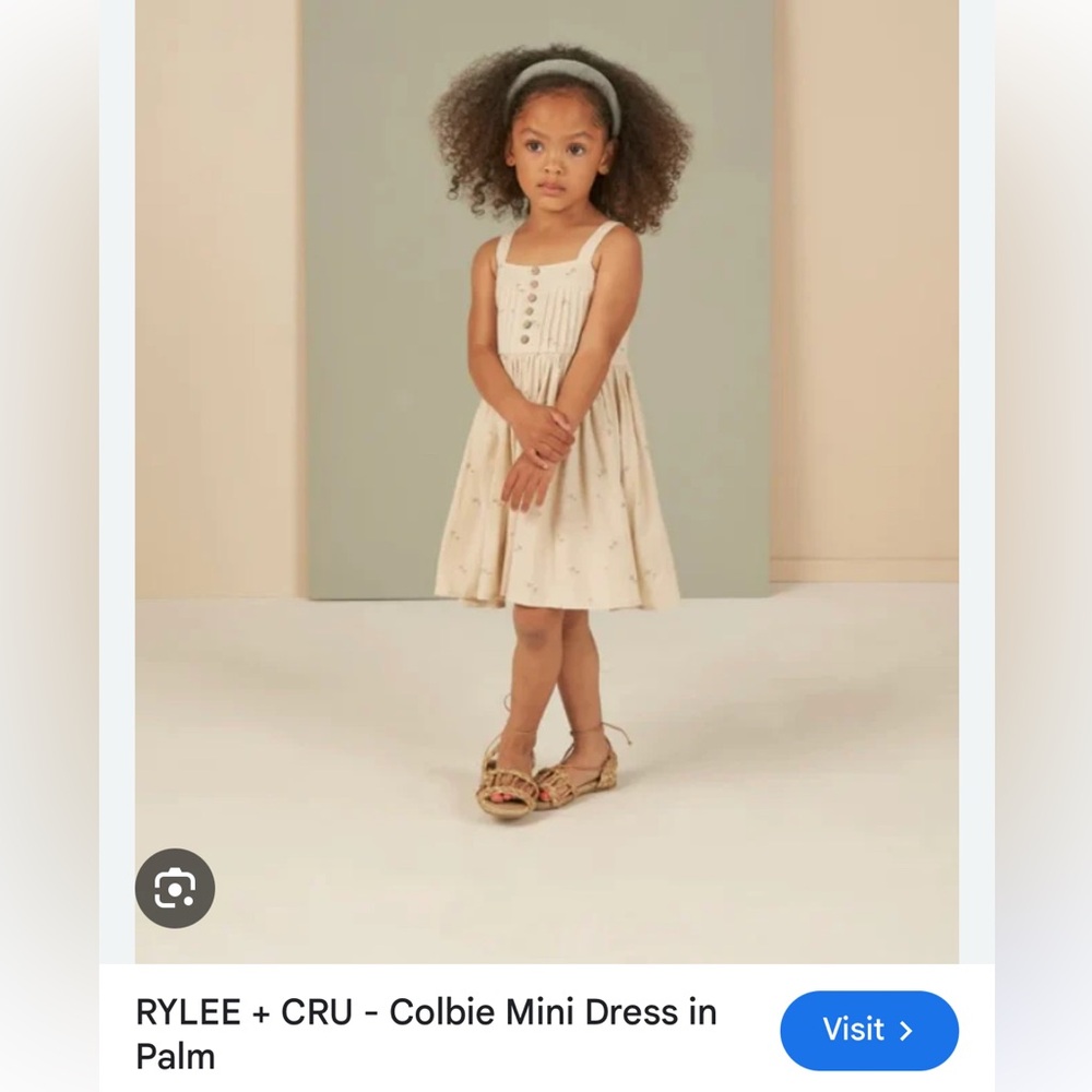 Rylee Cru Colbie Palm dress 6-7
